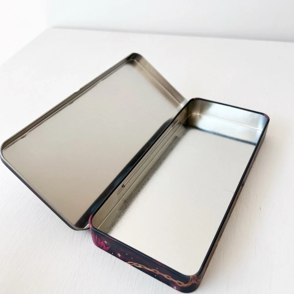 FairyLoot Only a Monster Pencil Tin Black Pink Fox Floral‎ Vanessa Len Bookish